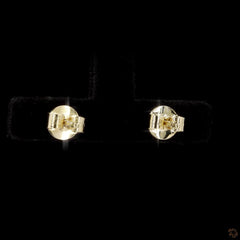 2.15 Ct Emerald and Pear Toi Et Moi Earring in 14k Gold