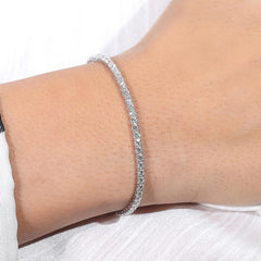 Straight Line lab Diamond Tennis Bracelets