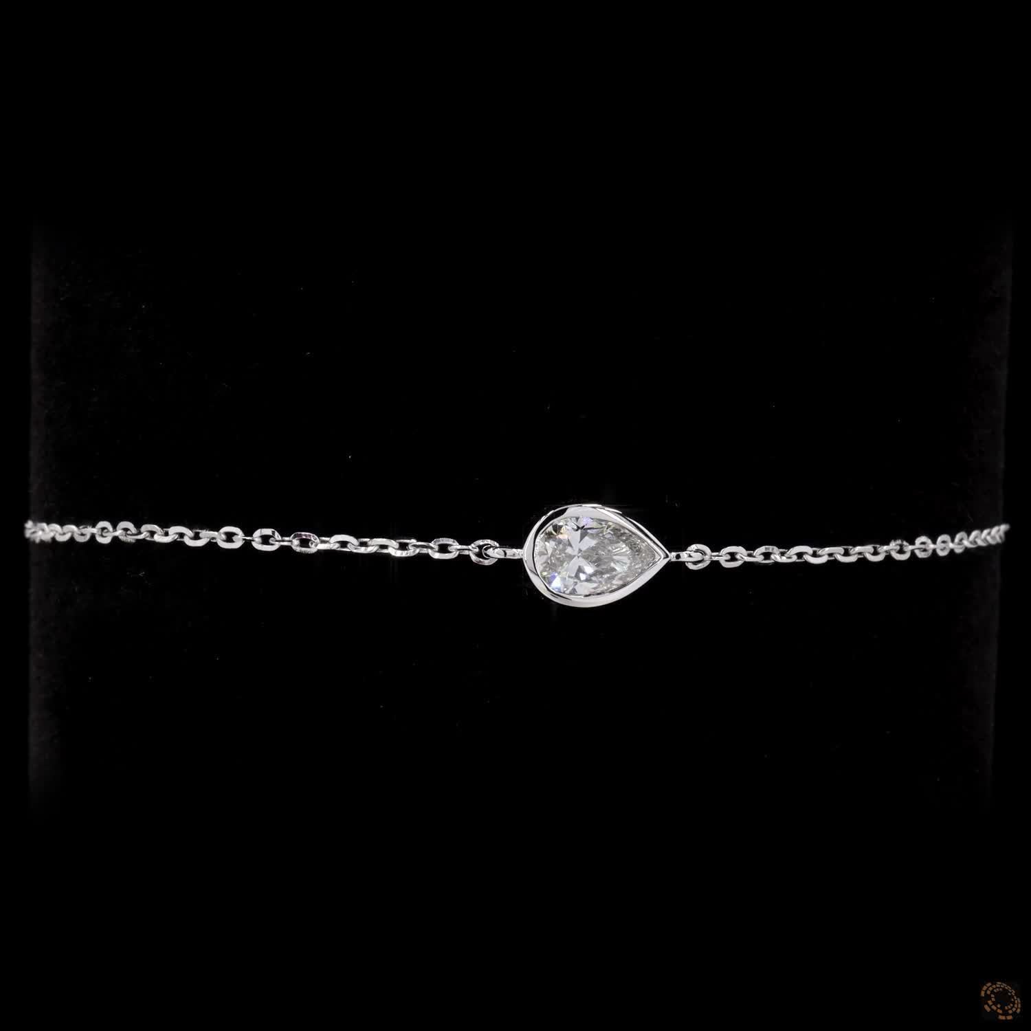 0-50 Ct Solitaire Lab Grown Chain Bracelets For Women